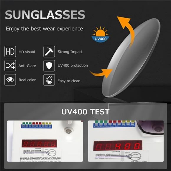 AEVOGUE Sunglasses For Women Oversized Rimless main image 6